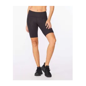 2XU Women's Motion Mid-Rise Compression Shorts Black/Dotted Black