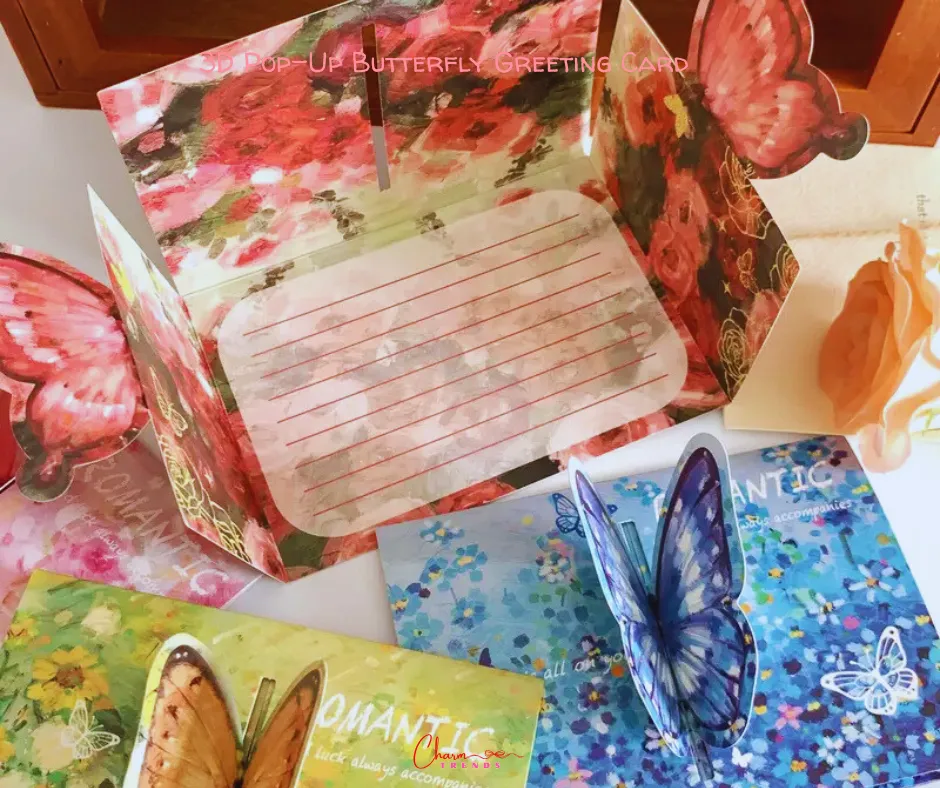 3D Pop-Up Butterfly Greeting Card with Envelope 🦋