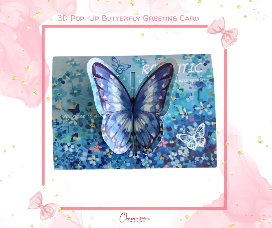 3D Pop-Up Butterfly Greeting Card with Envelope 🦋
