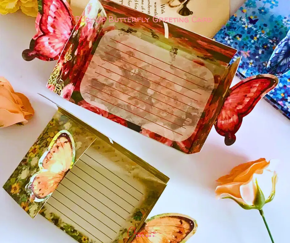 3D Pop-Up Butterfly Greeting Card with Envelope 🦋