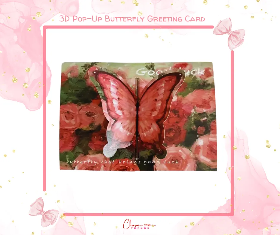 3D Pop-Up Butterfly Greeting Card with Envelope 🦋