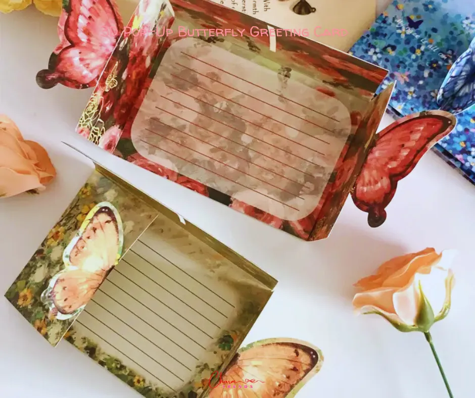 3D Pop-Up Butterfly Greeting Card with Envelope 🦋