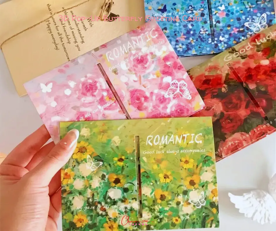3D Pop-Up Butterfly Greeting Card with Envelope 🦋
