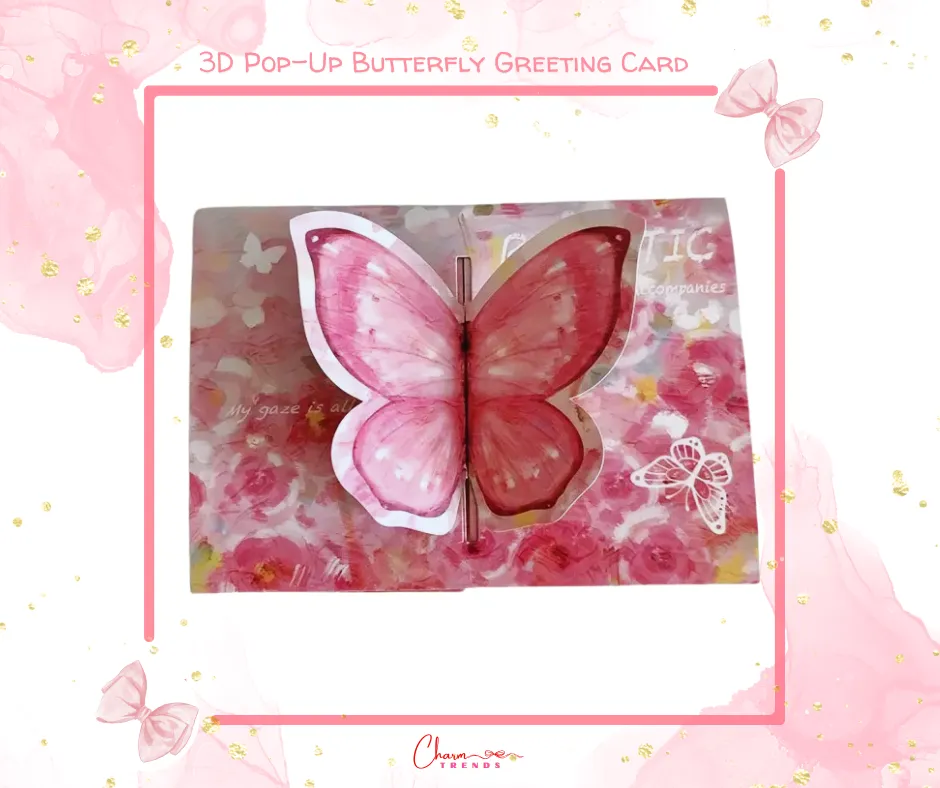 3D Pop-Up Butterfly Greeting Card with Envelope 🦋