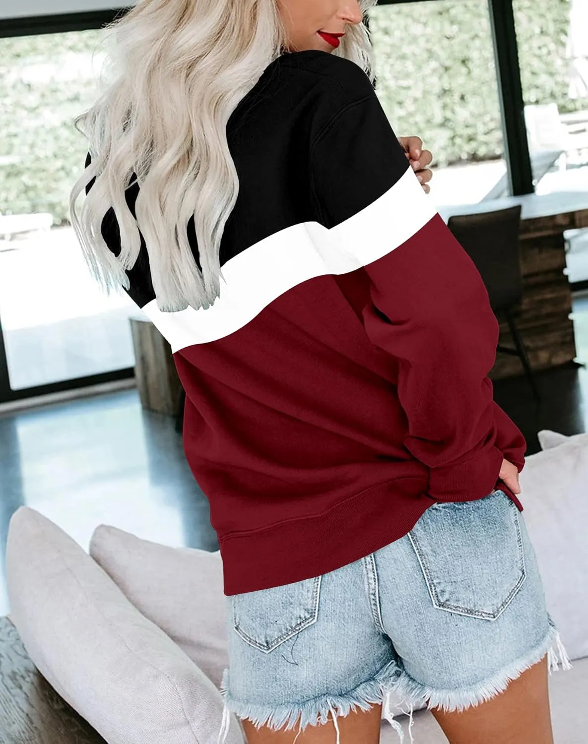 BeadChica Women's Casual Tunic Tops For Leggings Long Sleeve Henley Blouses Botton Down Shirts