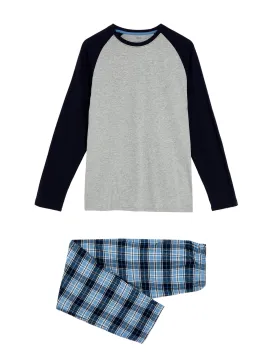 Brushed Cotton Checked Pyjama Set
