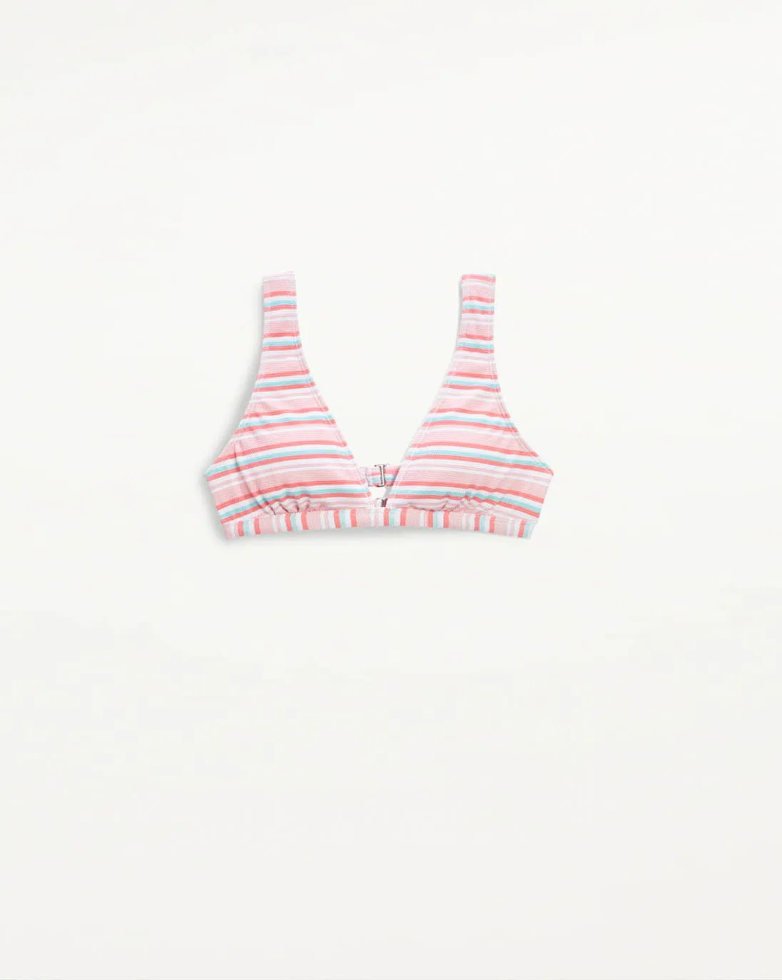 Cozy Stripe Removable Soft Cup Bikini Top