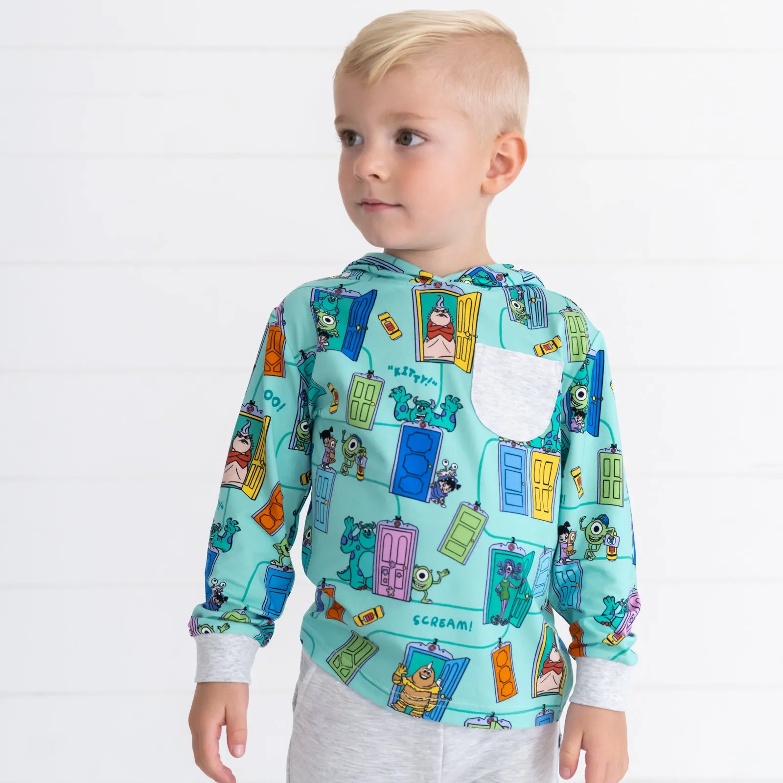 Disney Monsters, Inc. Scream Team Relaxed Hooded Tee