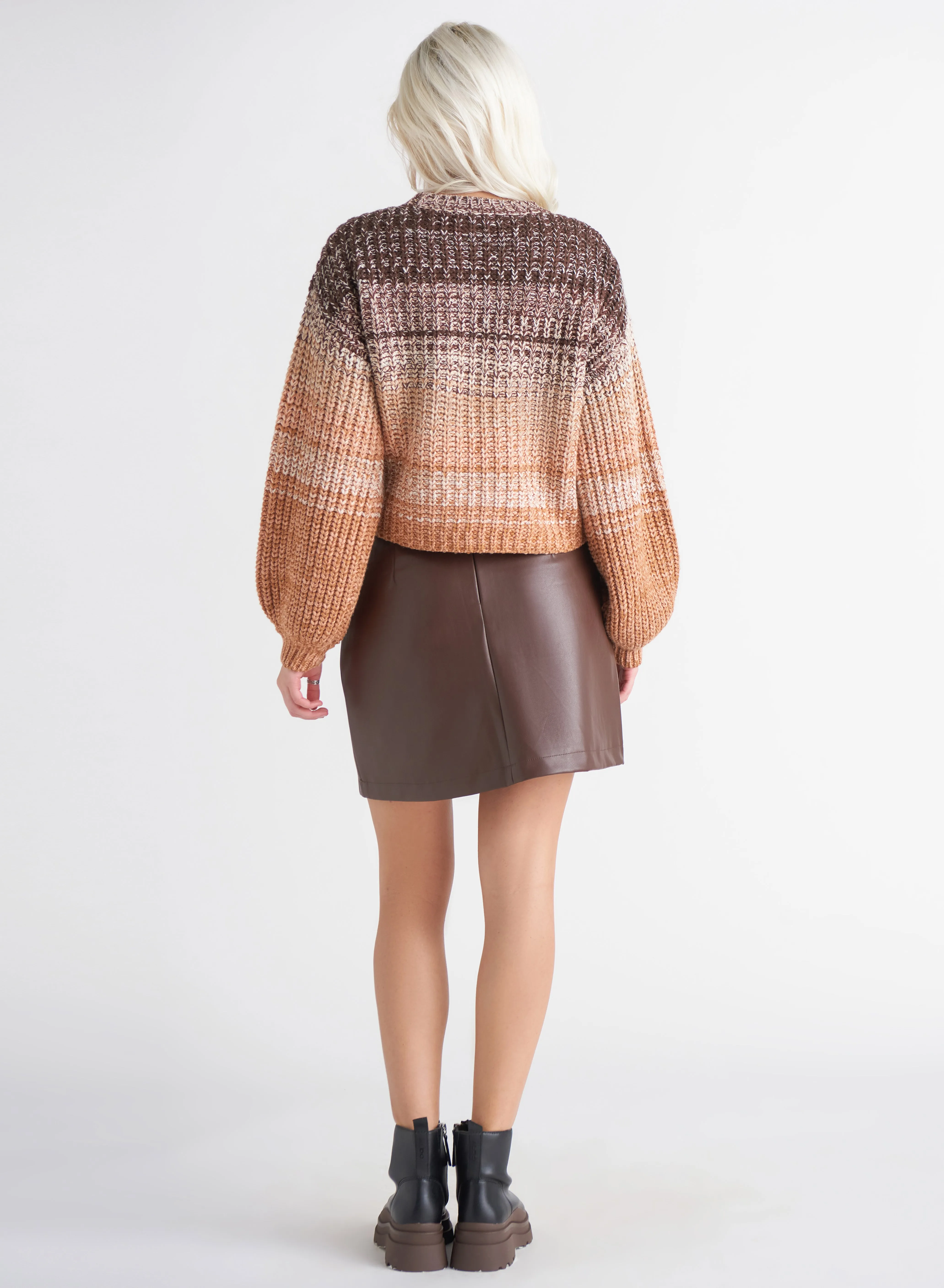 Faux Leather Mini Skirt