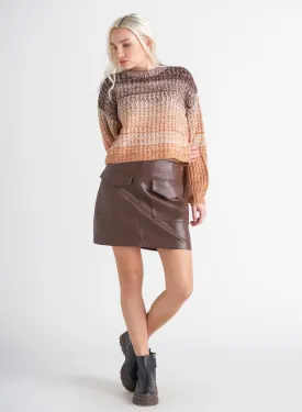 Faux Leather Mini Skirt