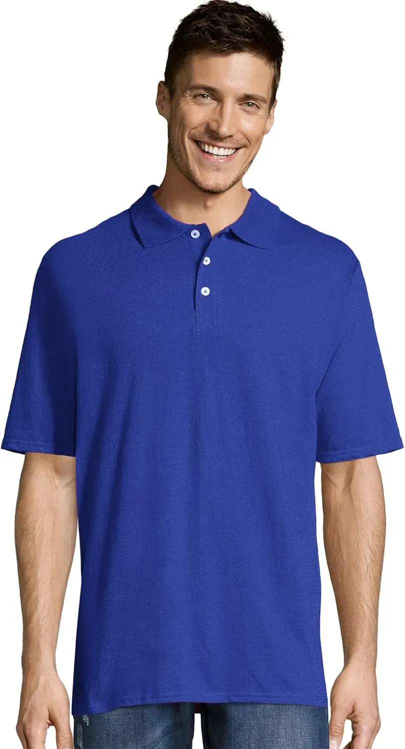 Hanes Men's Short Sleeve X-Temp Performance Polo