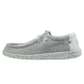 HEY DUDE MEN'S WALLY SOX STONE WHITE - 400191KA