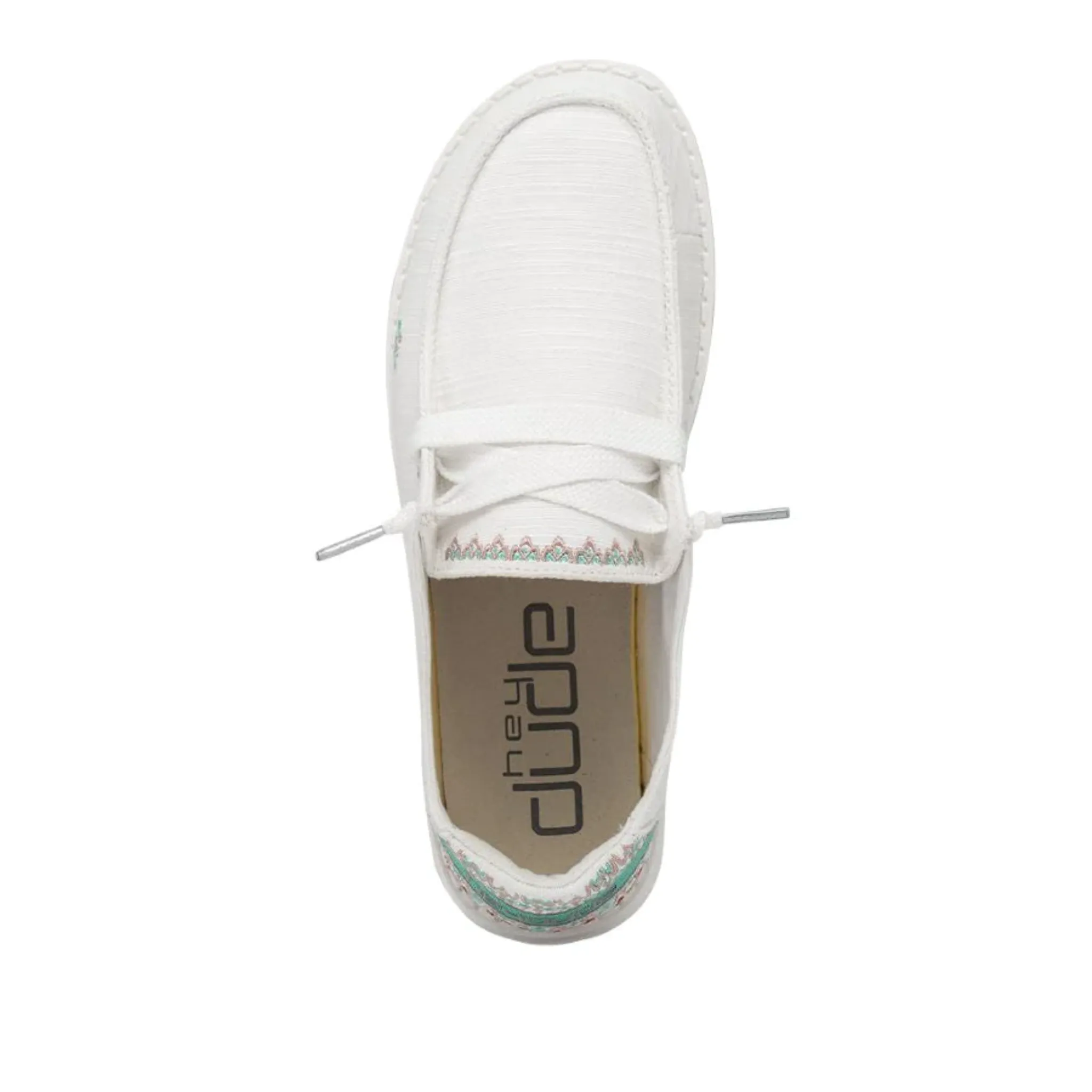HEY DUDE WOMEN'S WENDY FLORA LILY WHITE - 400641JV