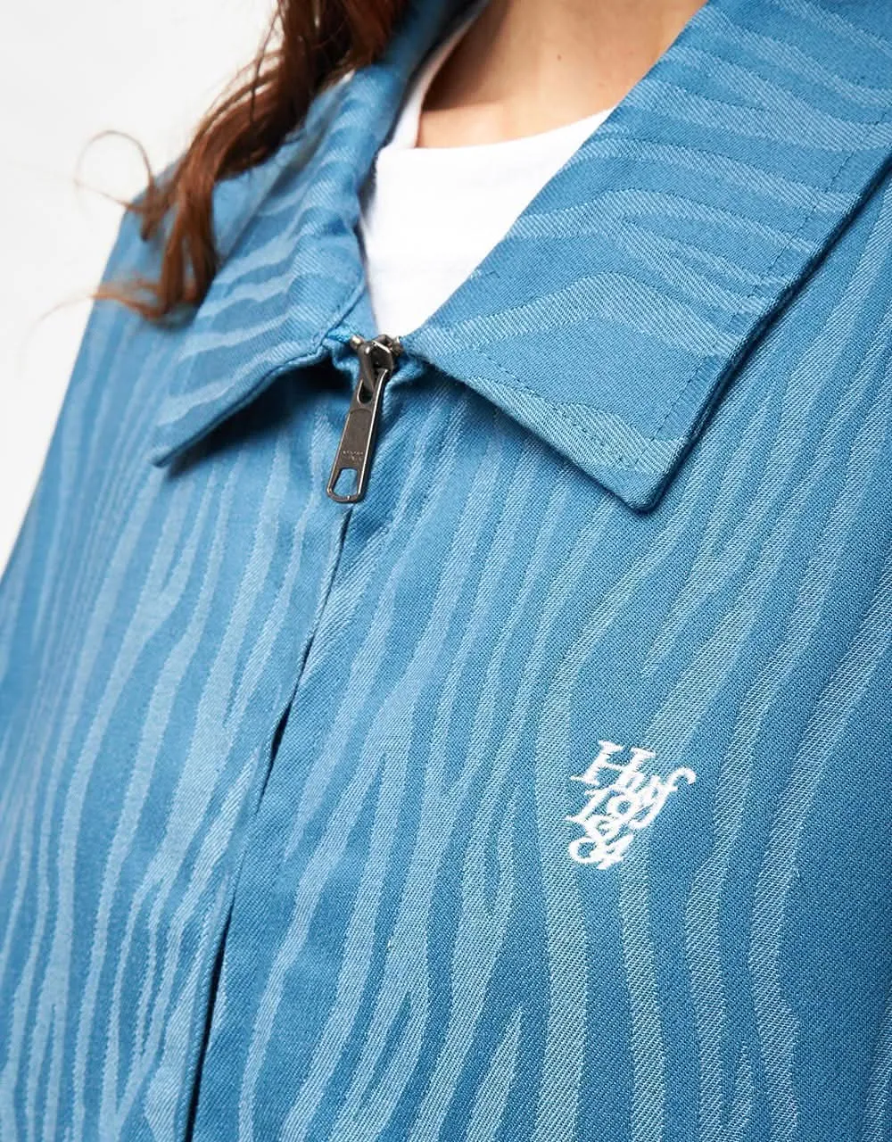 HUF Jacquard Tiger Work Jacket - Oil Blue