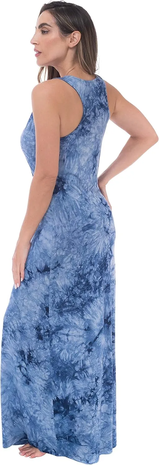 Just Love Racer Back Solid Tank Dress with Bungee