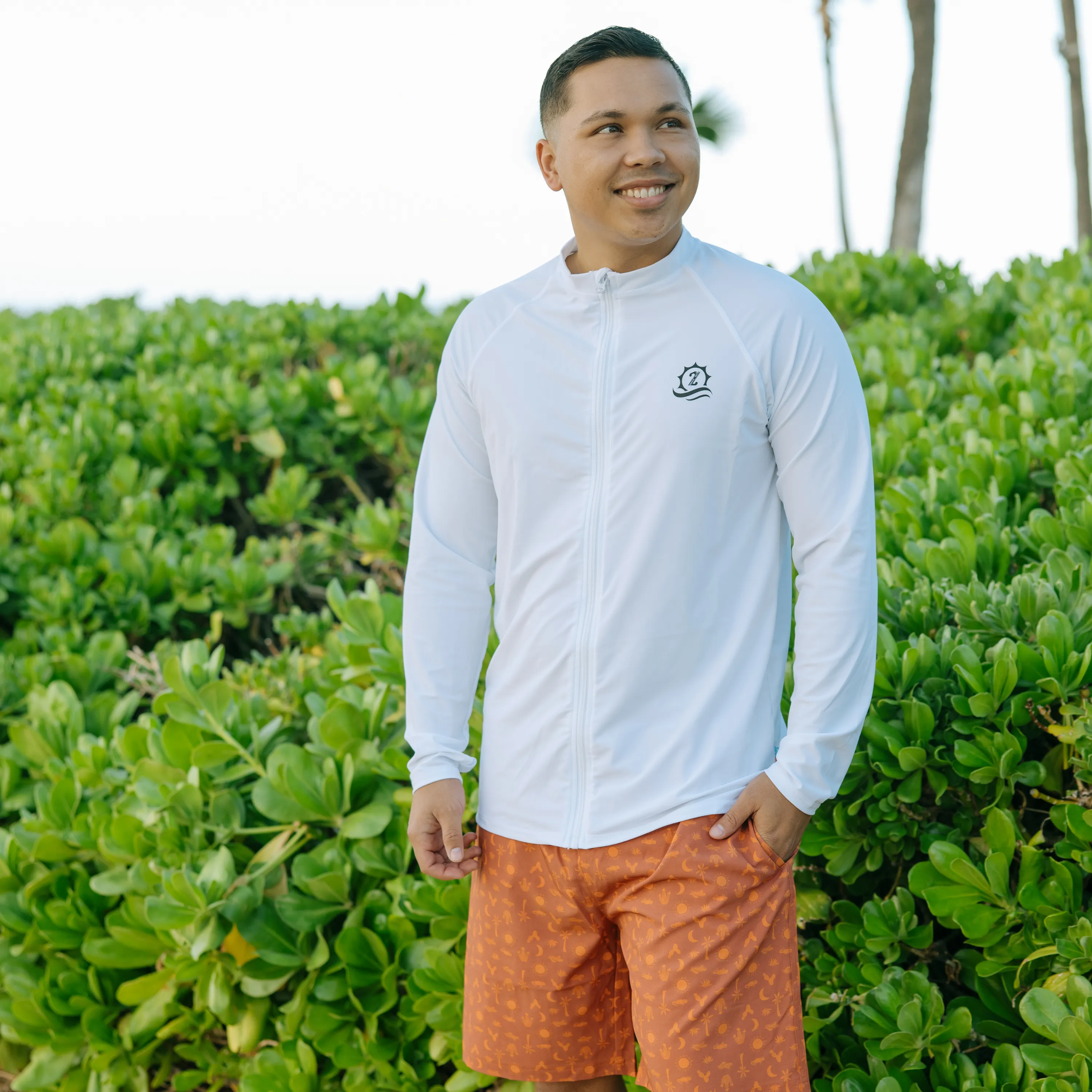 Men's 8" Swim Trunks Boxer Brief Liner | "Desert"