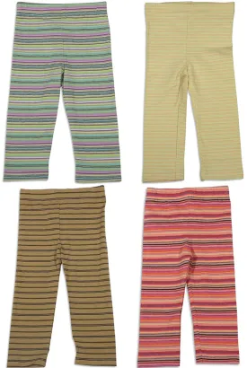 Mulberribush Infant Girls Striped Elastic Waist Leggings Pant Bottoms