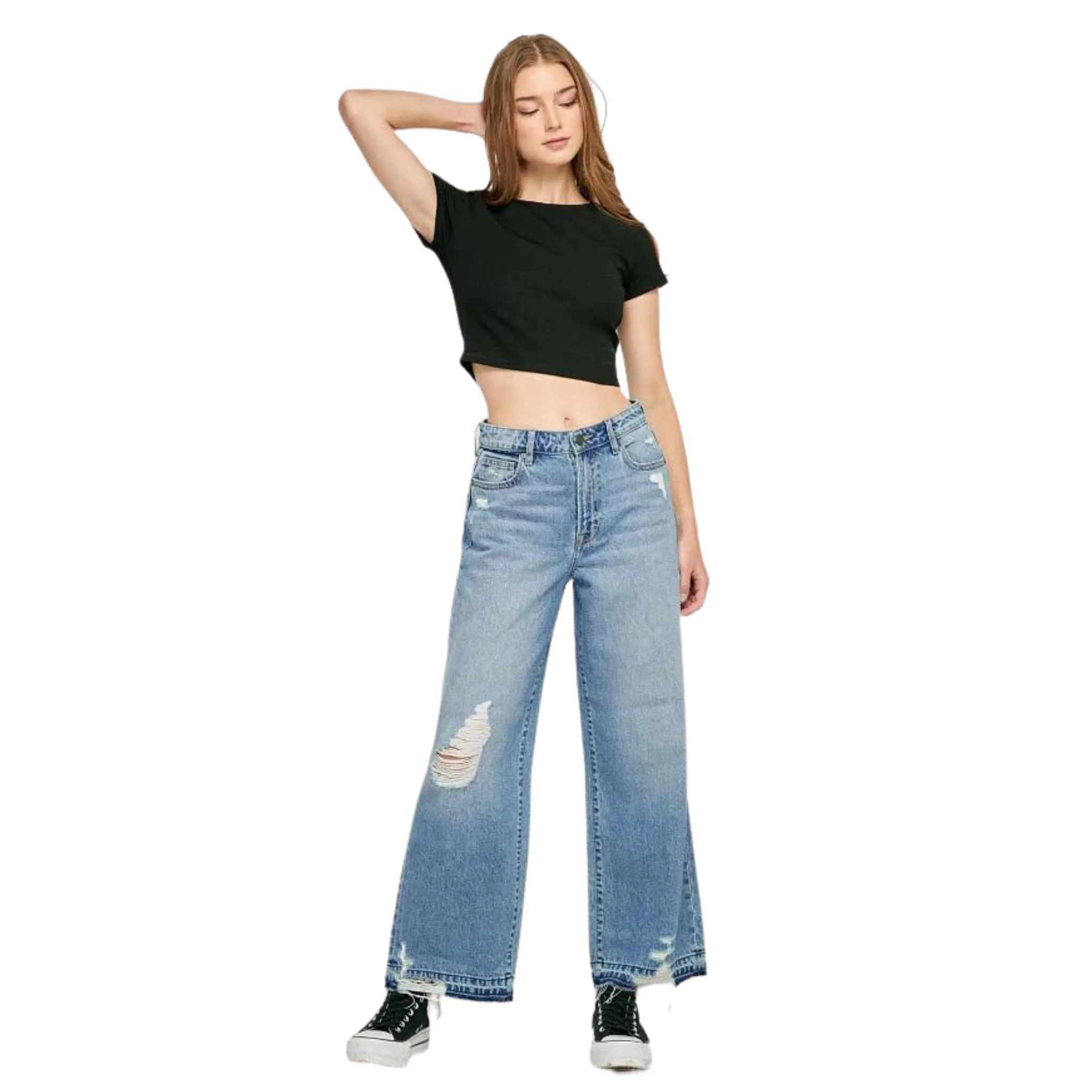 Nori High Rise Wide Leg Jeans