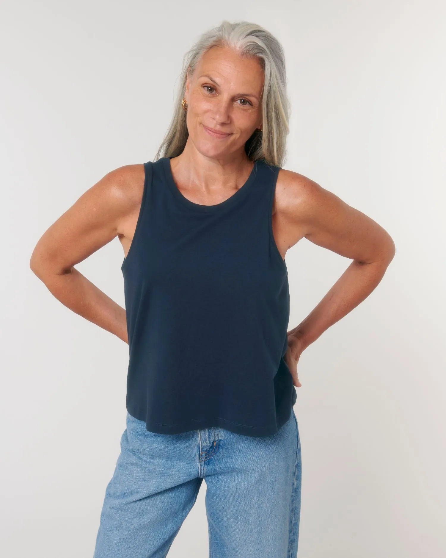Organic Women's Cropped Tank - 120 g/m² | Stella Dancer STTW038