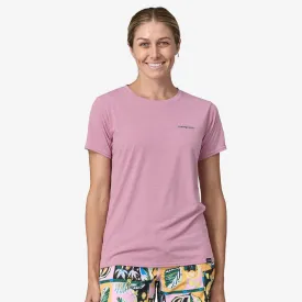 Patagonia Cap Cool T-Shirt  - Boardshort Logo: Milkweed Mauve