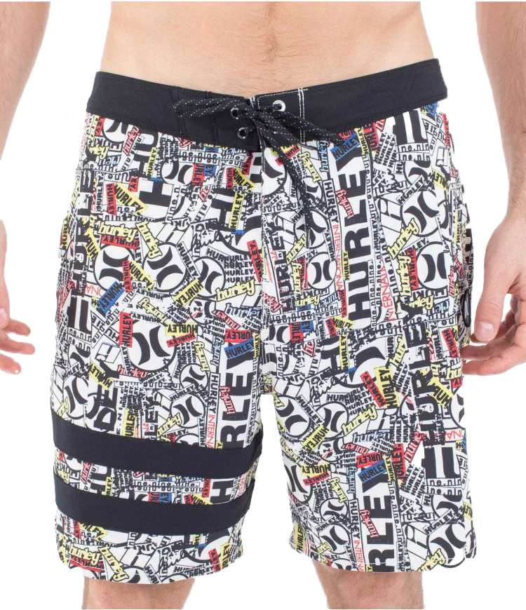 Phantom Eco 25th Block Party Boardshorts in Barely Bone
