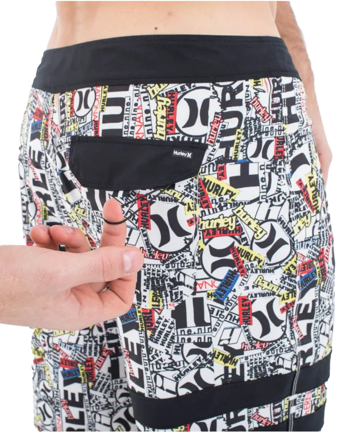 Phantom Eco 25th Block Party Boardshorts in Barely Bone
