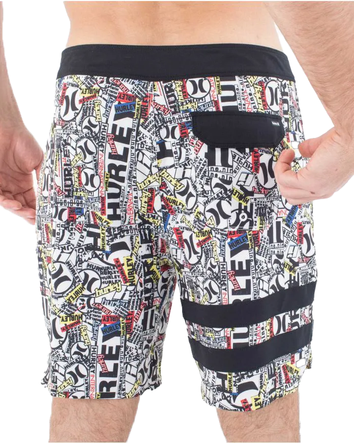 Phantom Eco 25th Block Party Boardshorts in Barely Bone