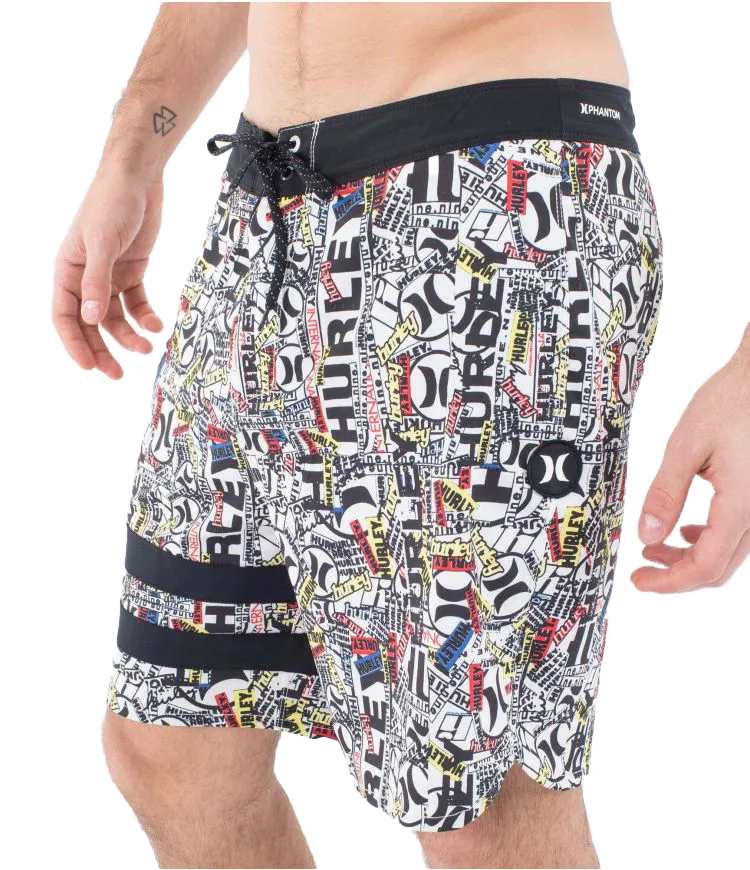 Phantom Eco 25th Block Party Boardshorts in Barely Bone