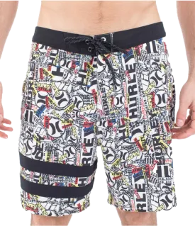Phantom Eco 25th Block Party Boardshorts in Barely Bone