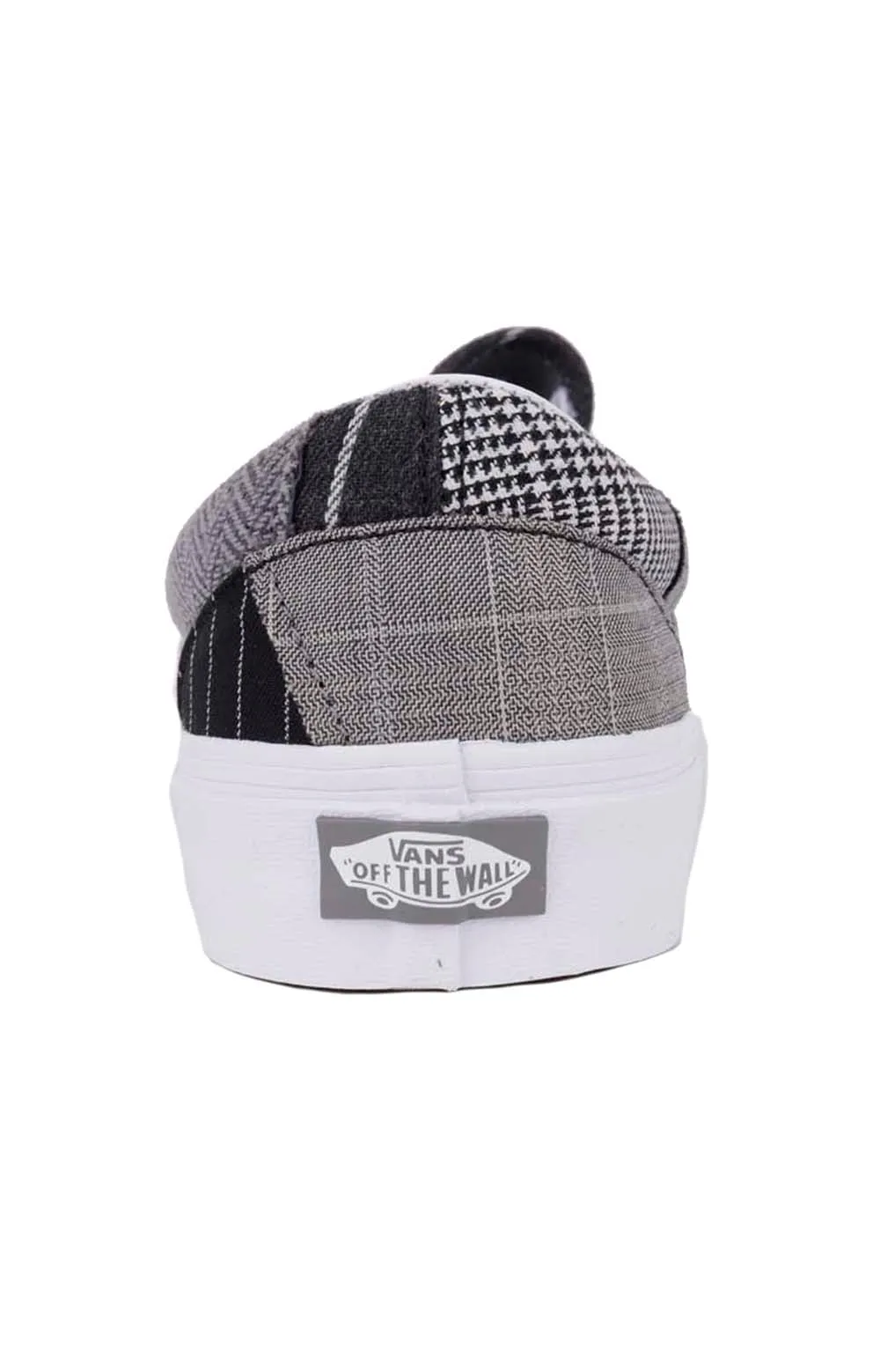 (Q4NHMU) Patchwork Classic Slip-On Shoes - Conference Call Suiting Grey
