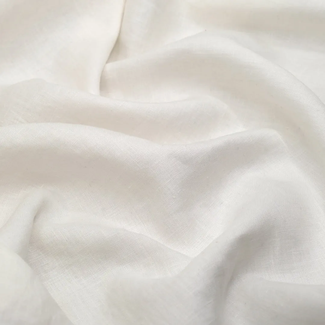Remnant - 2.6m - Breezy Lightweight Linen - White