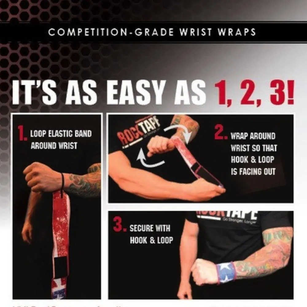 RockTape Rock Wrist - Wrist Wraps - Black/Red