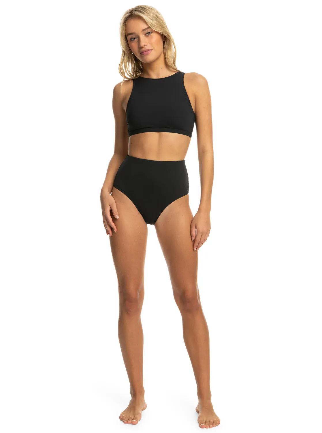 Roxy Pro The Up Surge Bikini Bottom - Anthracite