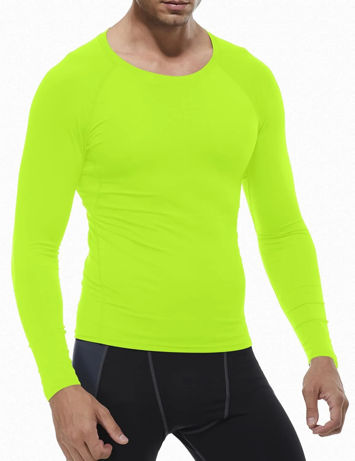 SPVISE 1 or 3 Pack Men's Compression Shirts Long Sleeve Workout Gym T-Shirt Running Top Cool Dry Sports Baselayer Undershirts