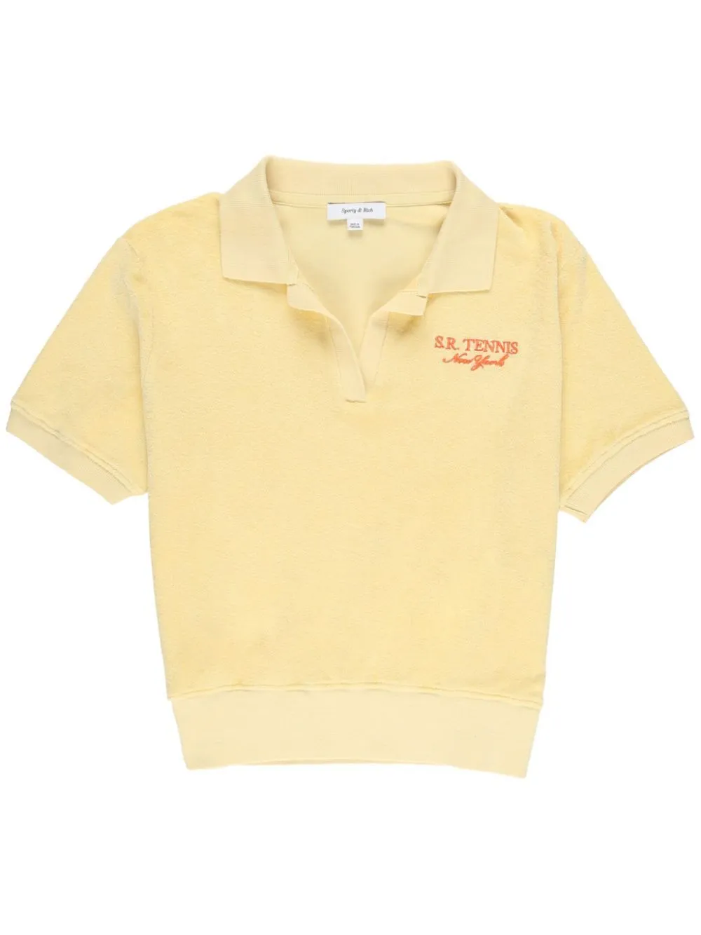 SR Tennis terry cloth-effect polo shirt