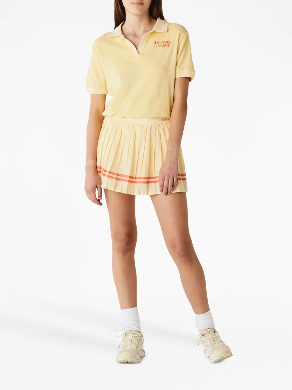 SR Tennis terry cloth-effect polo shirt
