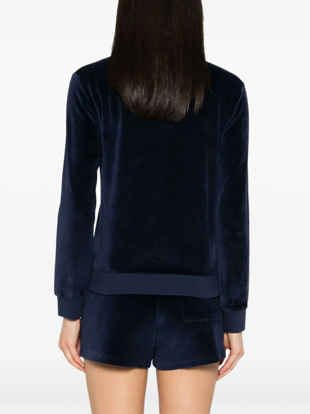 SRC velour polo top