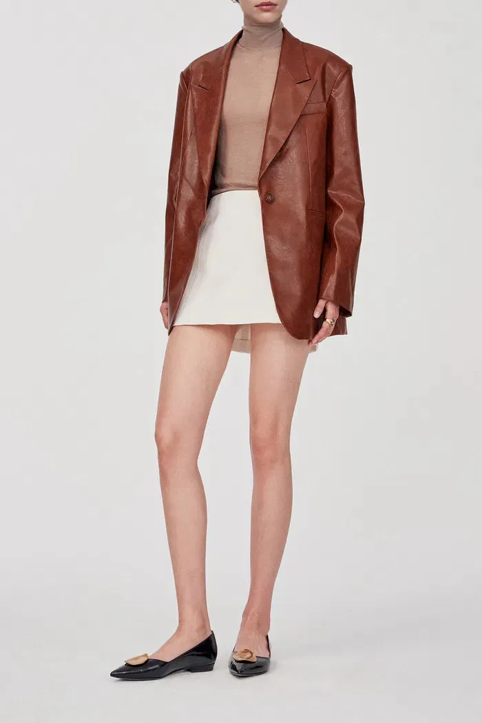 Stonham Blazer in Eco Wax Leather