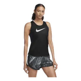 Swoosh Run Tank White/Black