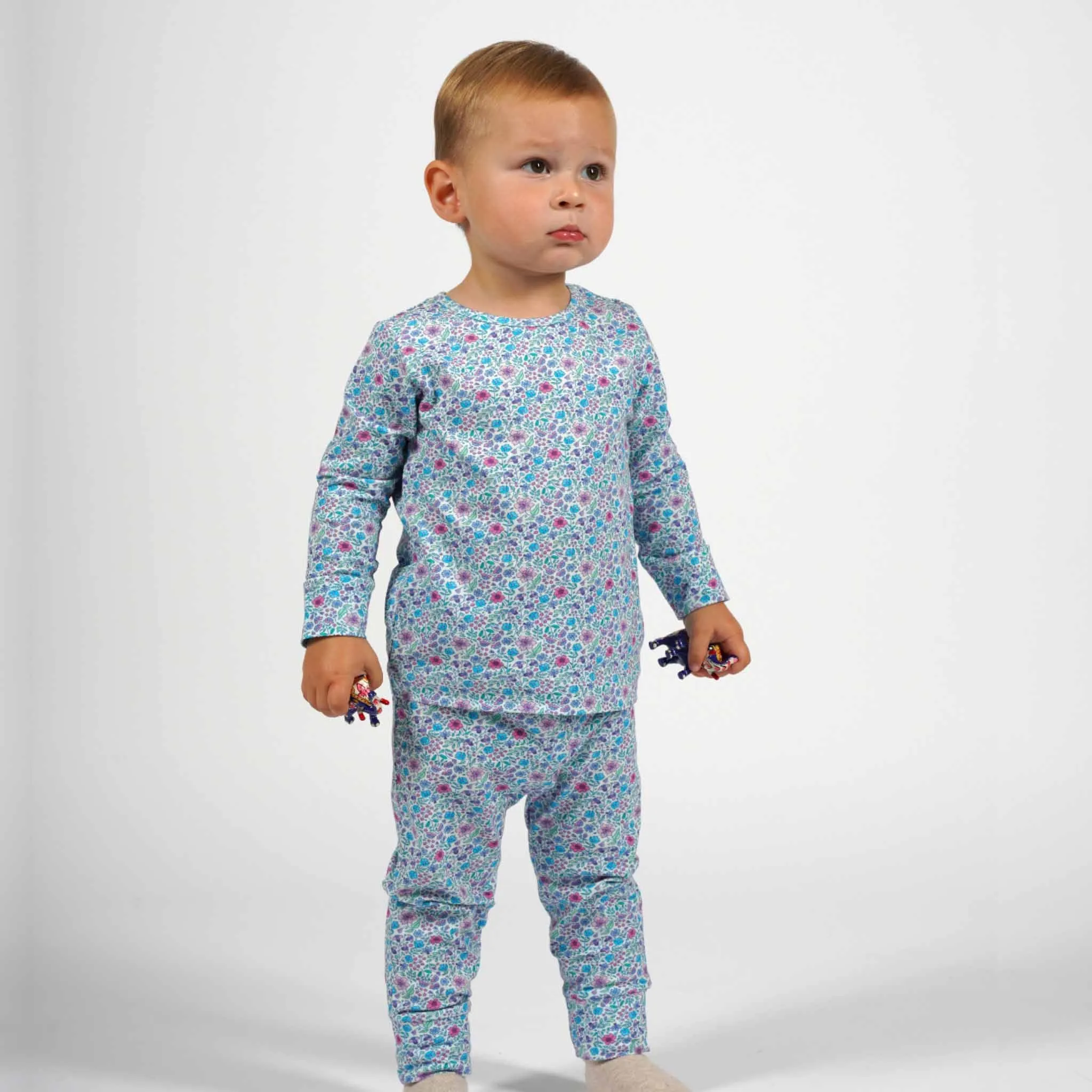 Timeless PJ Set | Ditsy Blue