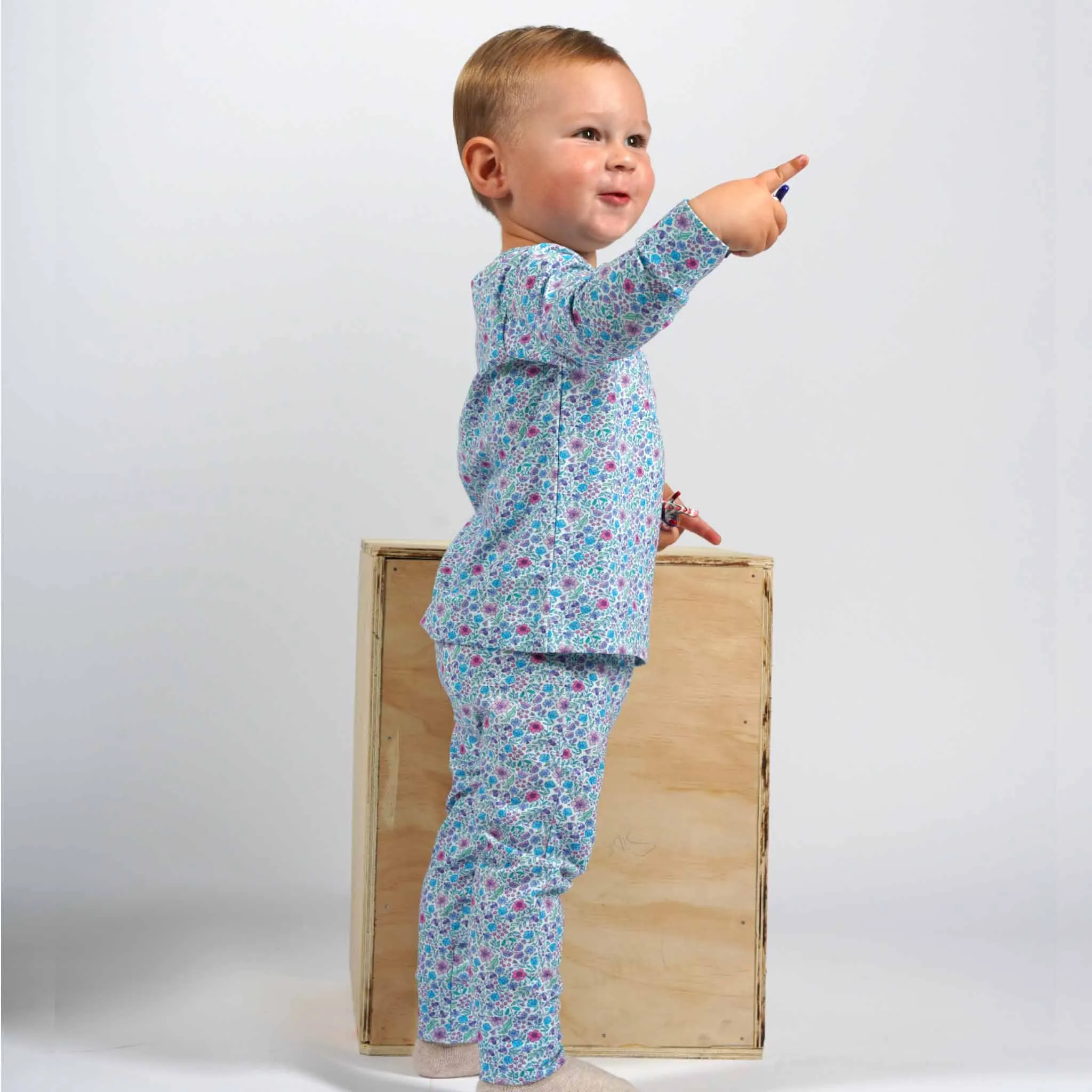 Timeless PJ Set | Ditsy Blue