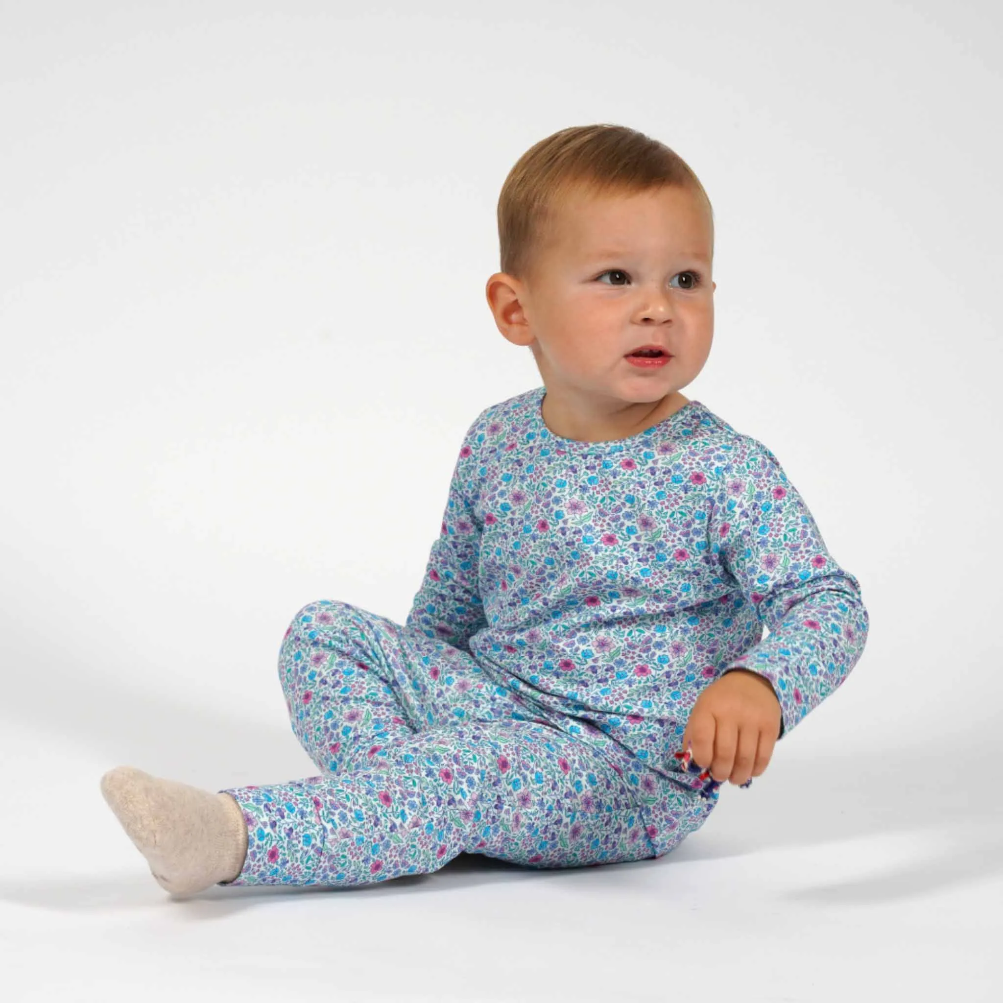 Timeless PJ Set | Ditsy Blue