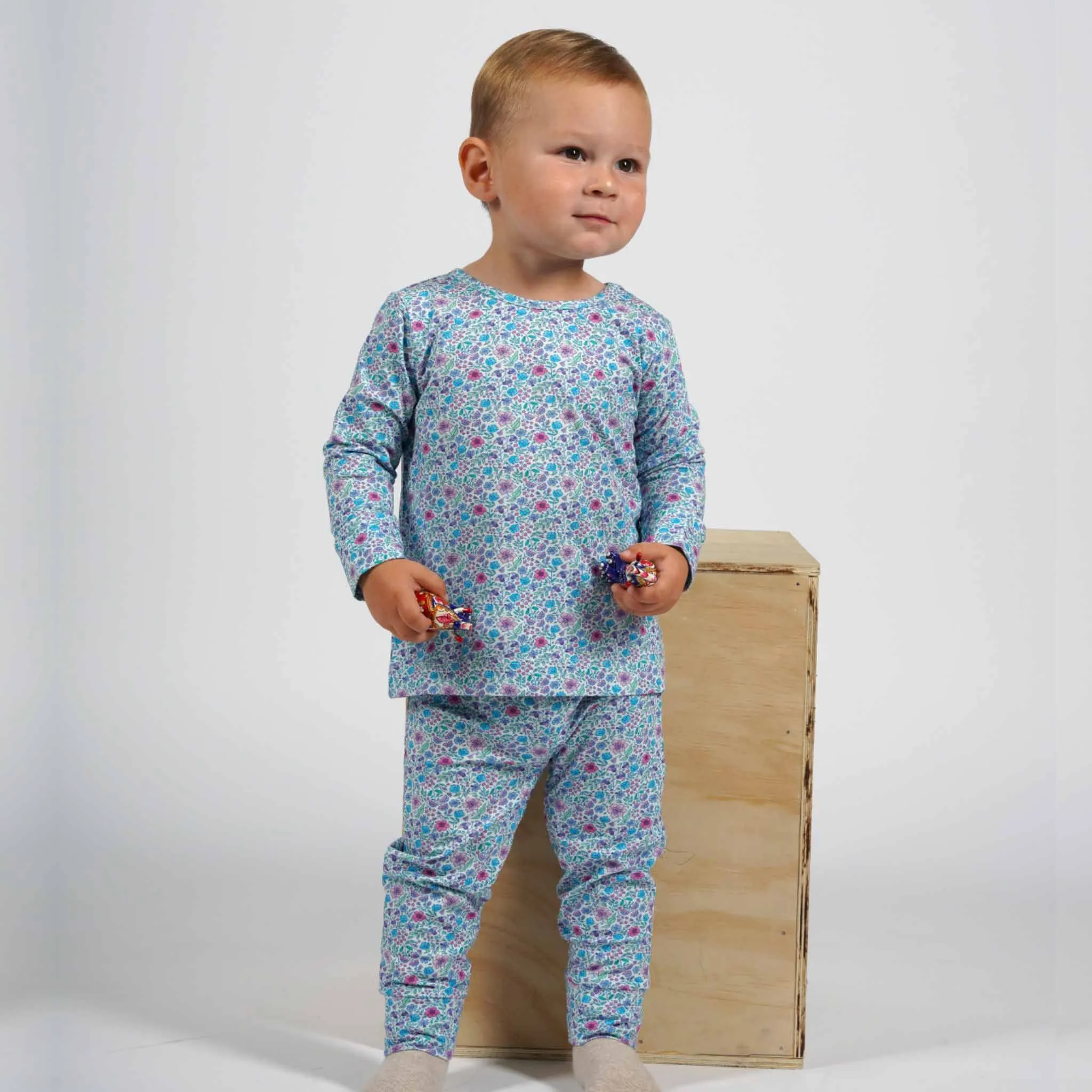 Timeless PJ Set | Ditsy Blue