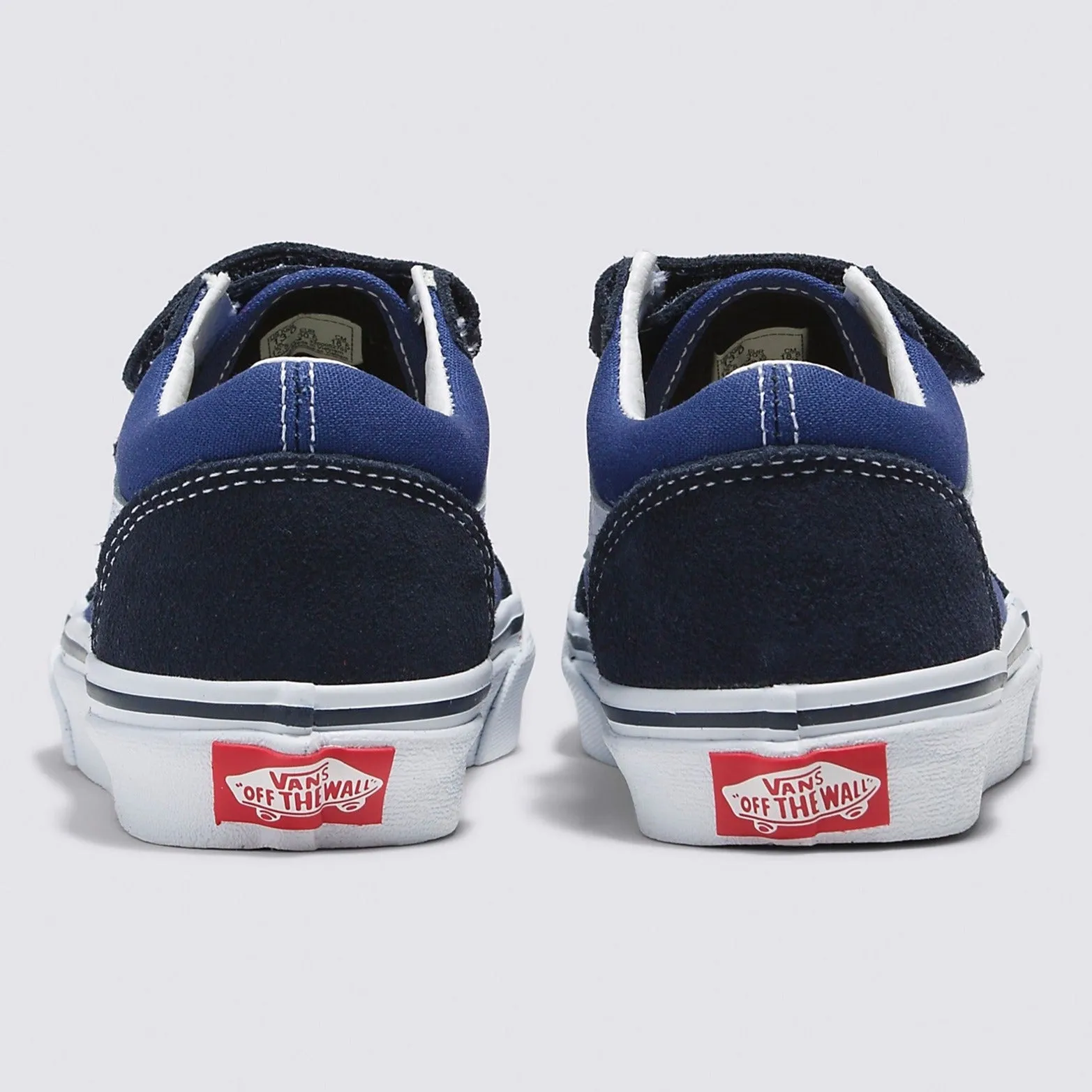 Vans Kids Old Skool V Skateboard Shoe - Navy/True White