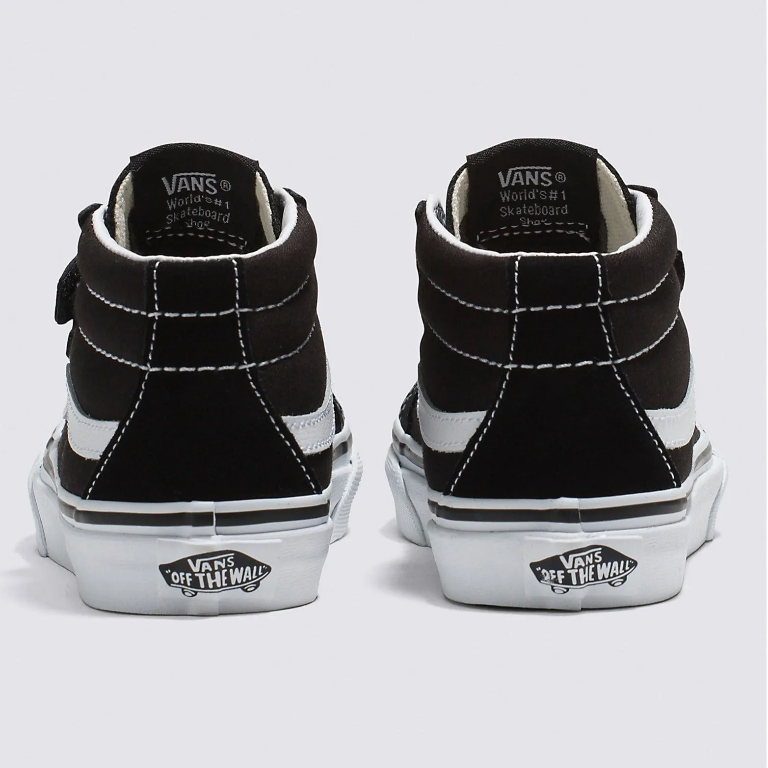 Vans Kids SK8-Mid Reissue Skateboard Shoe - Black/True White