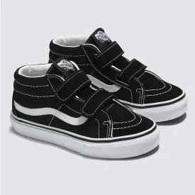 Vans Kids SK8-Mid Reissue Skateboard Shoe - Black/True White