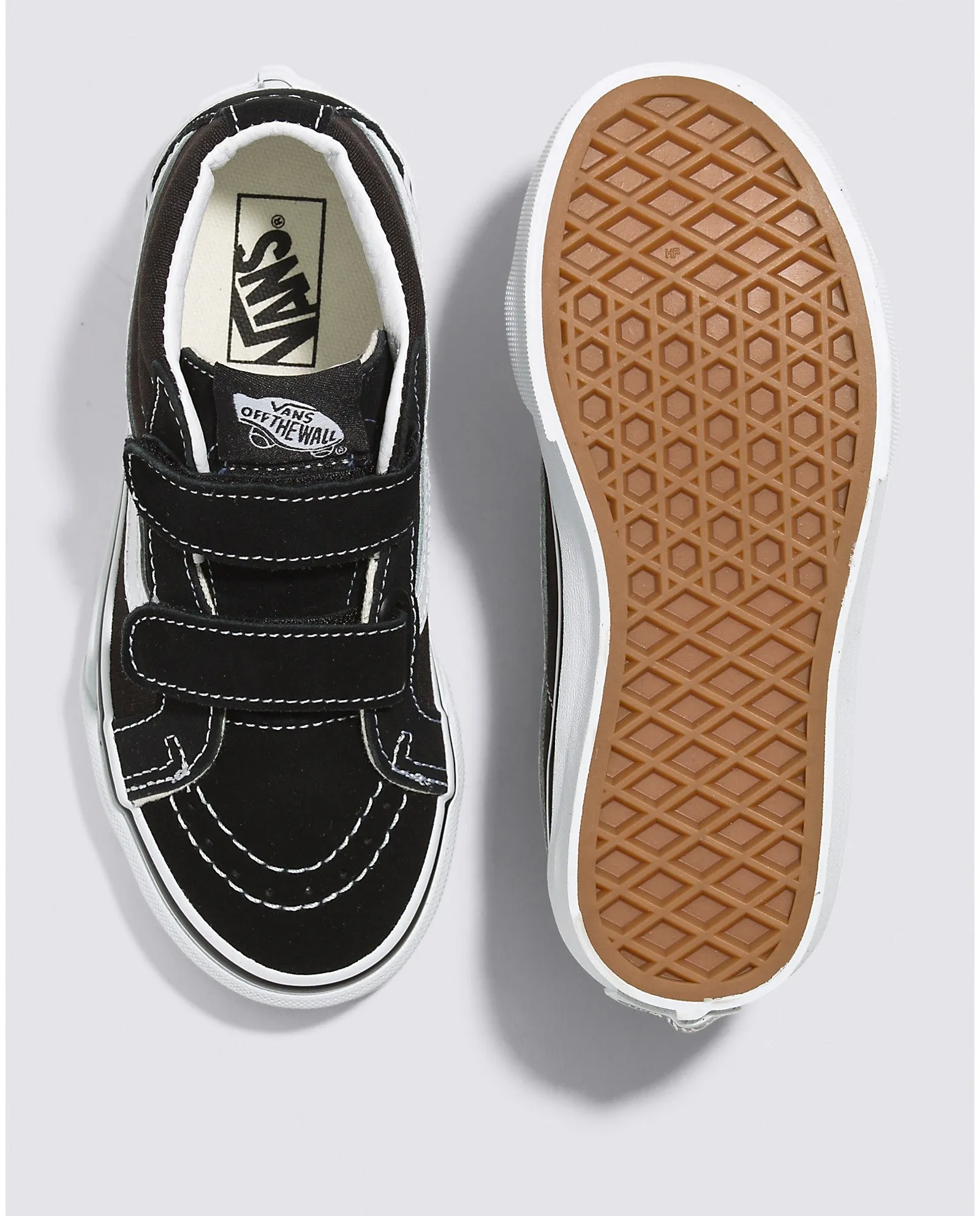 Vans Kids SK8-Mid Reissue Skateboard Shoe - Black/True White