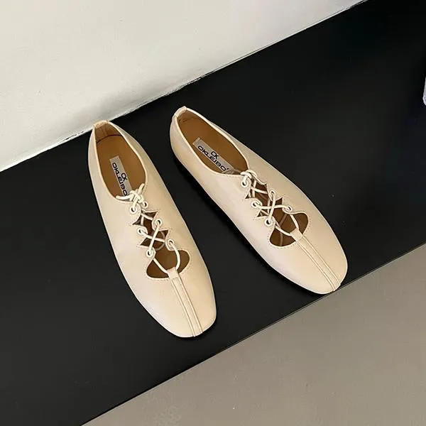 Women's Retro Hollow Strap Round Toe Mary Jane 24849657S