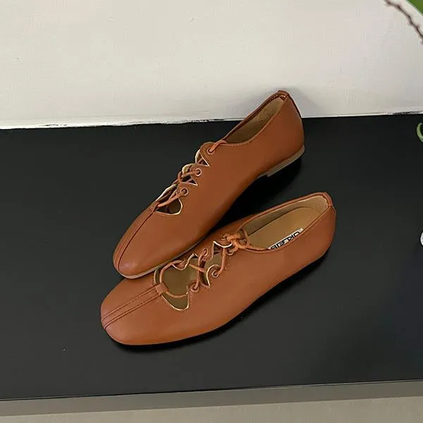 Women's Retro Hollow Strap Round Toe Mary Jane 24849657S